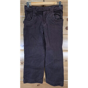 Marni Women Flared Ankle Trouser Pants Capri Brown Fade Size 38 (26X23)